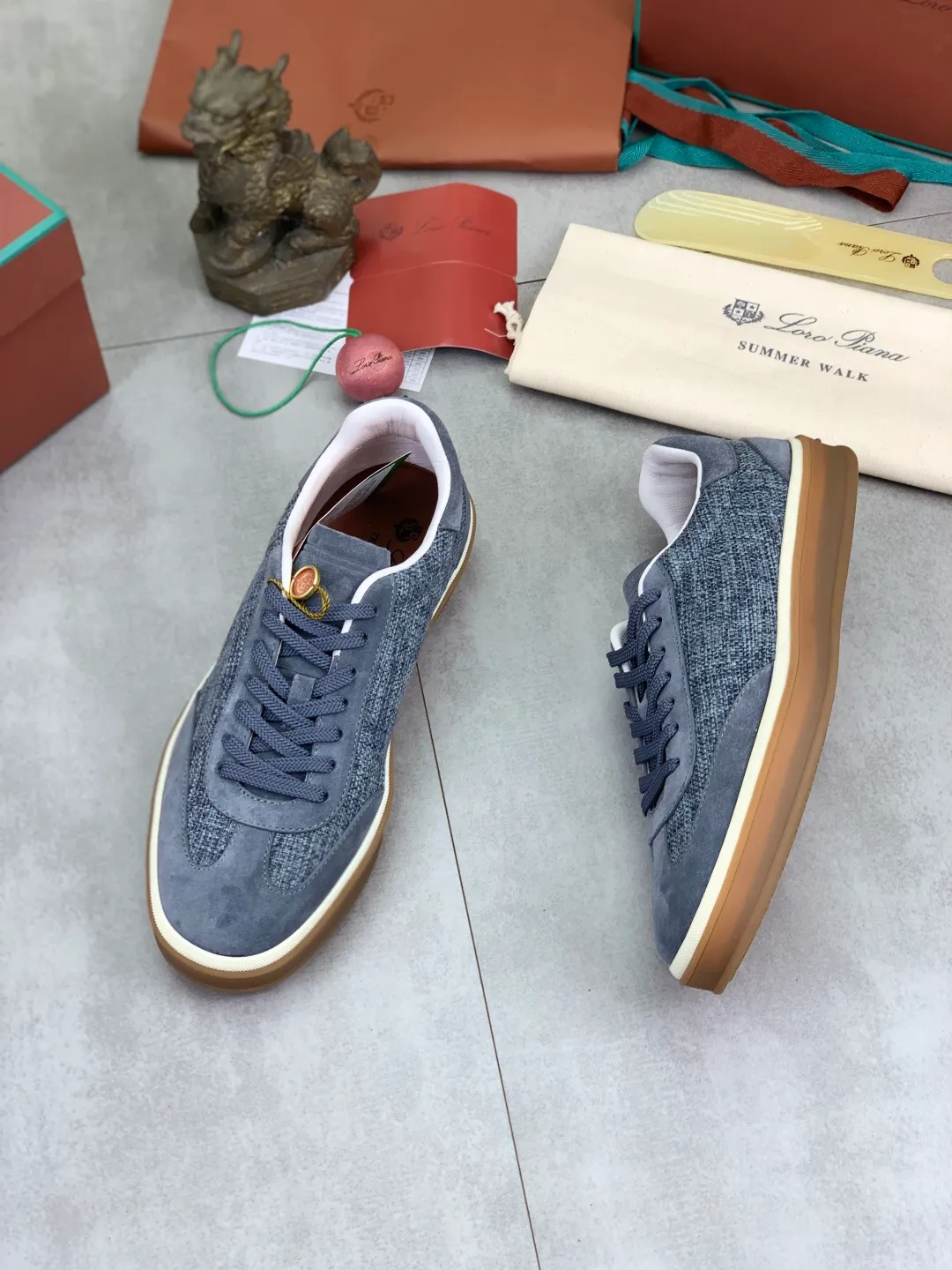 Men's Men's Shoes 💰P560 New Style 💰 The latest casual shoes Loro Piana 💯 Top grade 💯 Buy the original copy 💯 Founded the existing Loro Piana company on April 24, 1924. It is now the sixth generation of family business, providing the best quality products to customers who are discerning about taste and quality. Imported original fly woven fabrics with cowhide fabrics, plain calfskin lining, hand-stitched threads with cowhide feet, original packaging, high-end outsole, size: 38-45 (custom-made for 46), 7️⃣ colors available